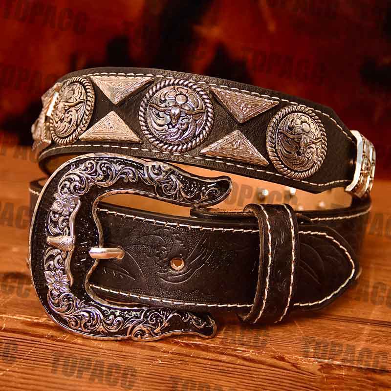 TOPACC Western belts for Women with Buckle Cowgirl Rodeo Longhorn Bull  Cowboy Belts for Men Engraved Tooled Leather Belt Jeans Pants at   Women's Clothing store