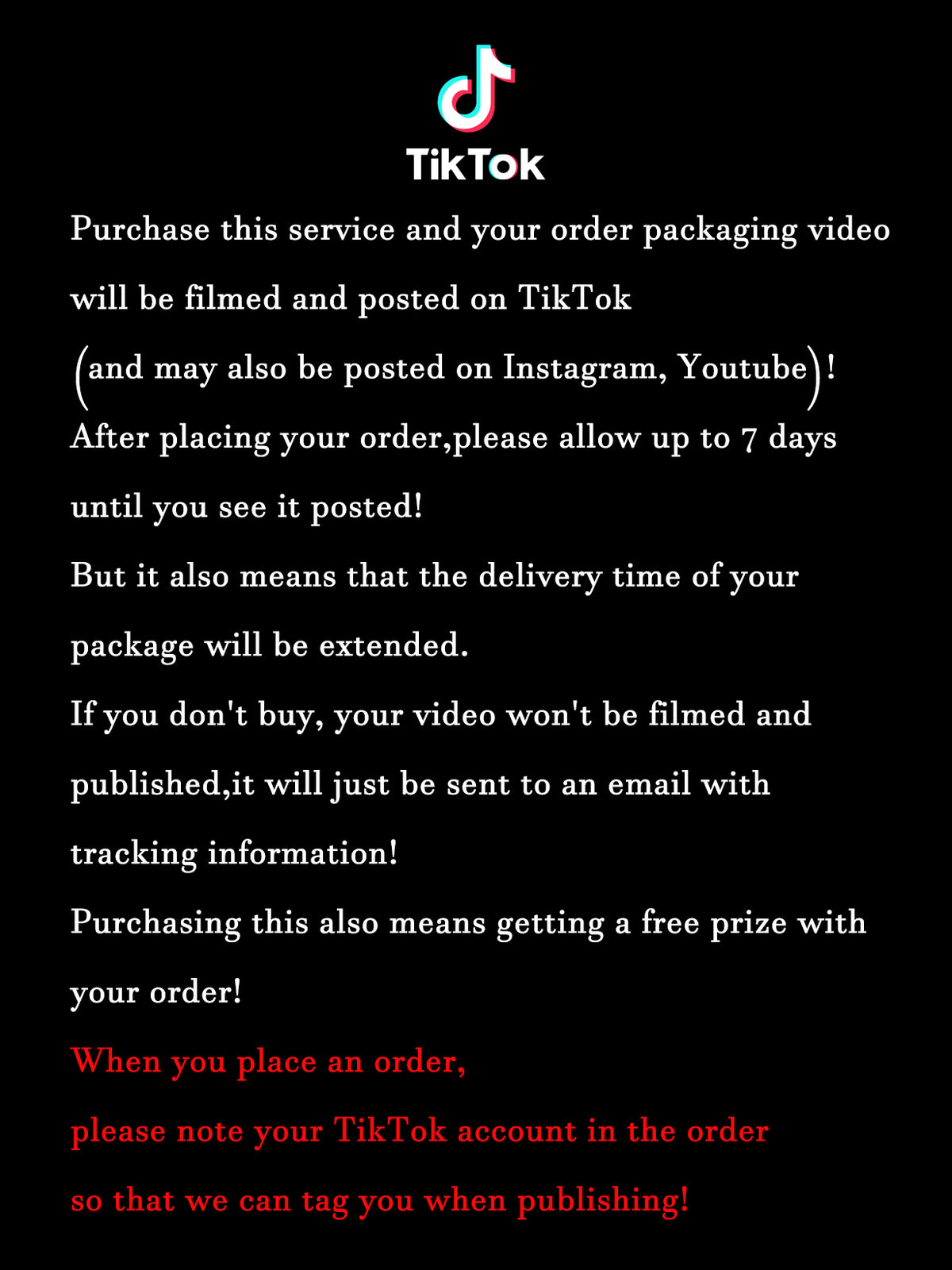 Video de empaque de TikTok (este producto por sí solo no es válido)