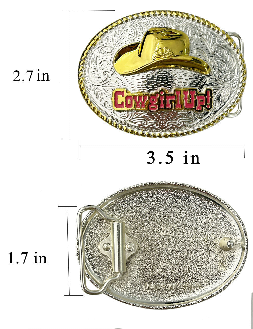 TOPACC Western Cowgirl Cowboy Hat Belt Buckle