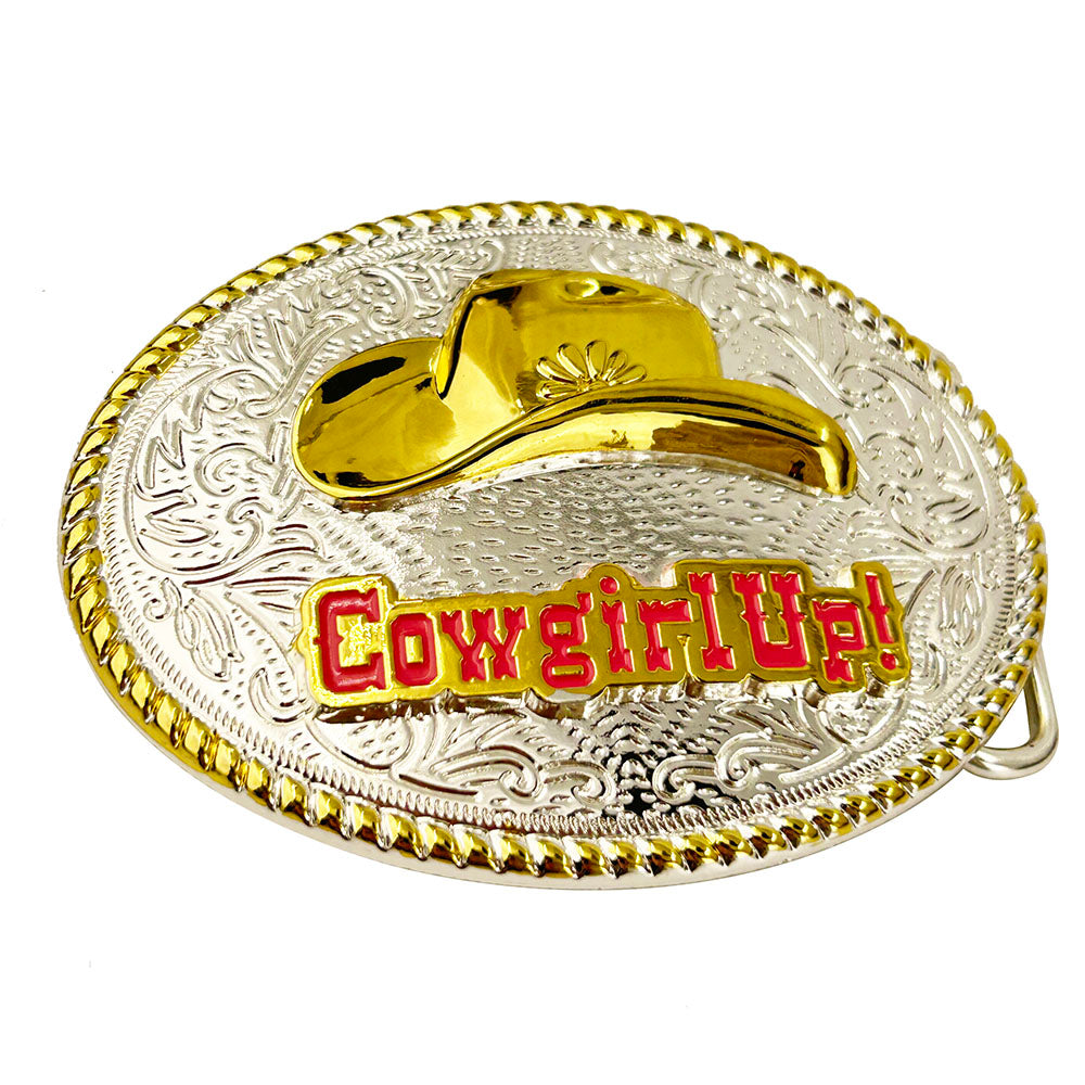 TOPACC Western Cowgirl Cowboy Hat Belt Buckle