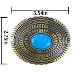 TOPACC Oval Turquoise Buckle#2 Copper/Bronze