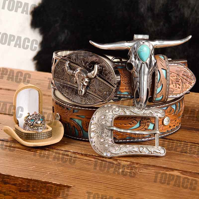Cool Belt Buckle with Cowboy Country Utility Belt