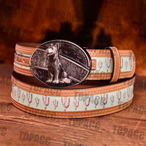 Waist 38-43inch Cactus Belt - With Street Buckle