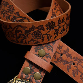 31in-35in TOPACC 50% Off - Brown printed belt