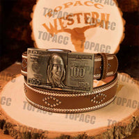 Dollar Buckle - Black Belt
