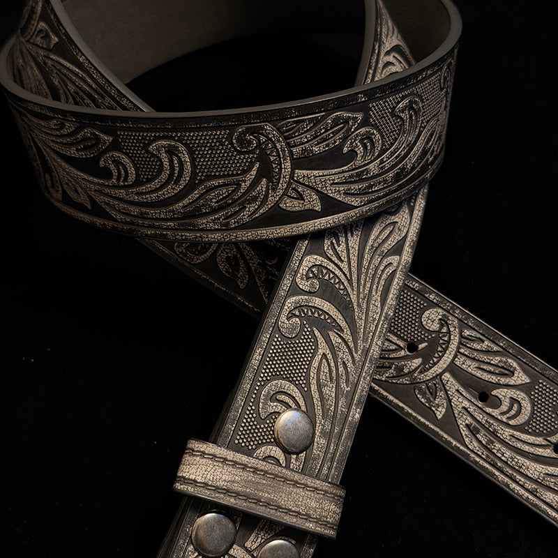 36in-39in TOPACC 50% Off - Black Punk Cross Belt