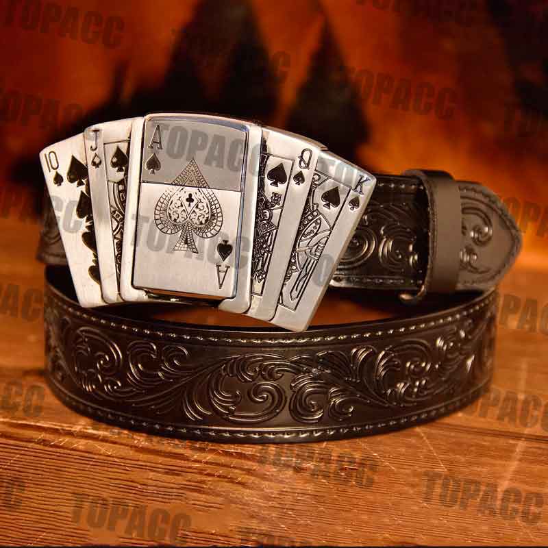 Ace of clearance spades belt buckle