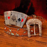 Hebilla iluminada Poker - Cinturón Turquesa