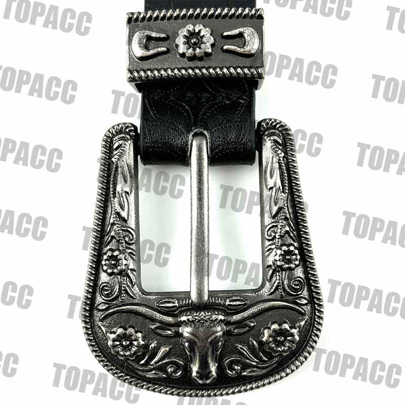 TOPACC Western Hollow PU Cinturones de cuero Cowgirl Leather Designer Belts