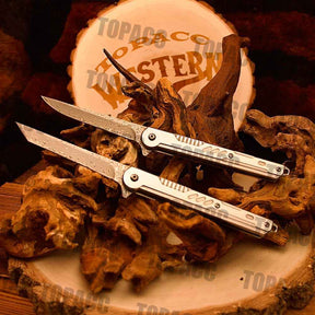 Damascus steel folding Tools