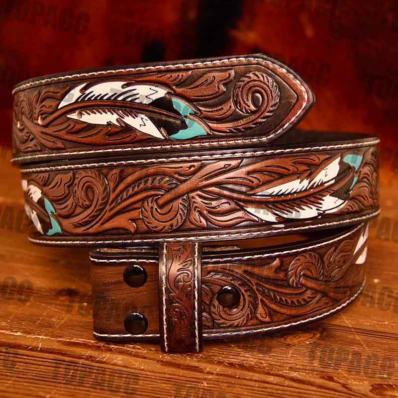 Feather Belt Pattern- 1.5 Belt with *Free Tips*