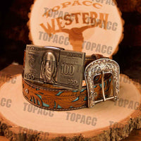 Dollar Buckle - Black Belt