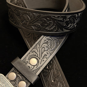 34in-36in-TOPACC 50% Off - Deer-Embossed Leather Belt