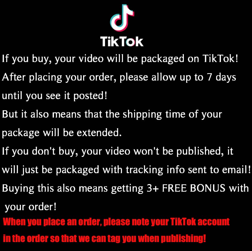 Vídeo de embalagem do TikTok（Este produto por si só não é válido）