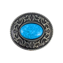 TOPACC Western Oval Turquoise Buckle#1 Copper/Bronze