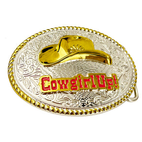 TOPACC  Western Cowgirl Cowboy Hat Belt Buckle