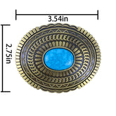 TOPACC Oval Turquoise Buckle#2 Copper/Bronze